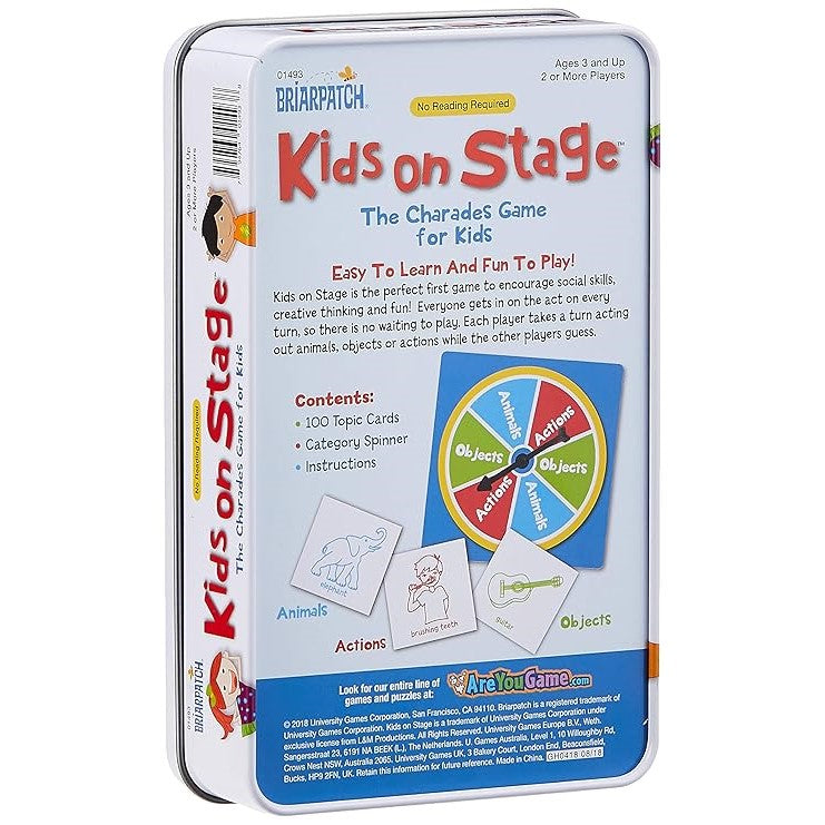 Charades Kids On Stage Tin