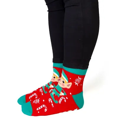 Christmas Elf Feet Speak Socks