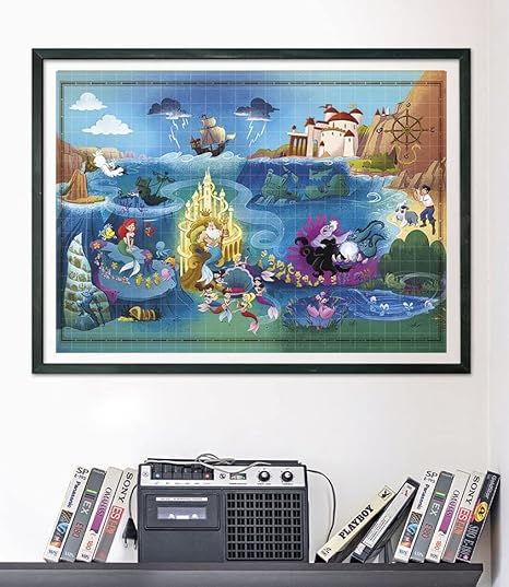 Clementoni Puzzle The Little Mermaid Story Maps 1000 pieces