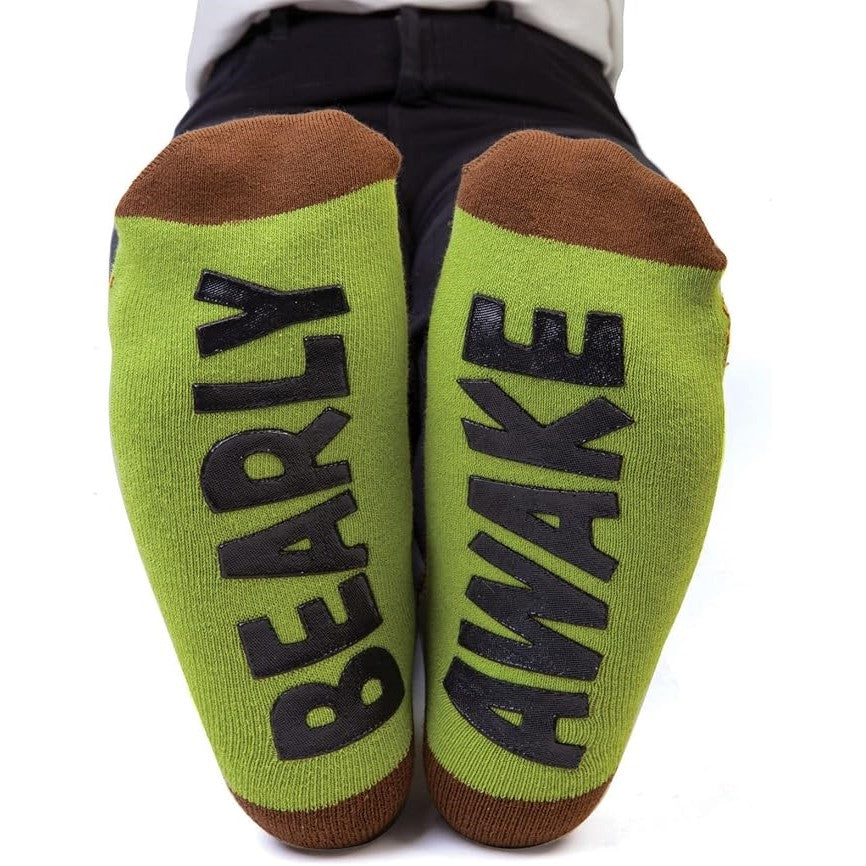 Cozy and Playful Bear Feet Speak Socks