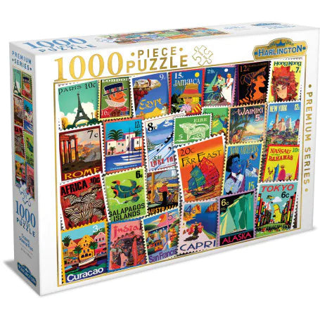 Harlington Travel Stamp Fun Puzzle - 1000pcs