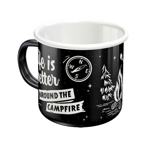"Around The Campfire" Enamel Coffee Mug