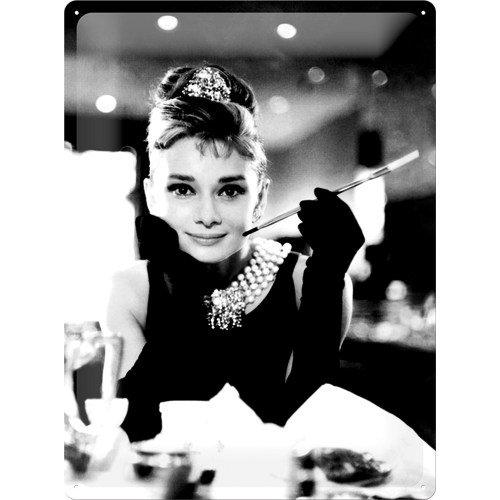 Audrey Hepburn Metal Sign