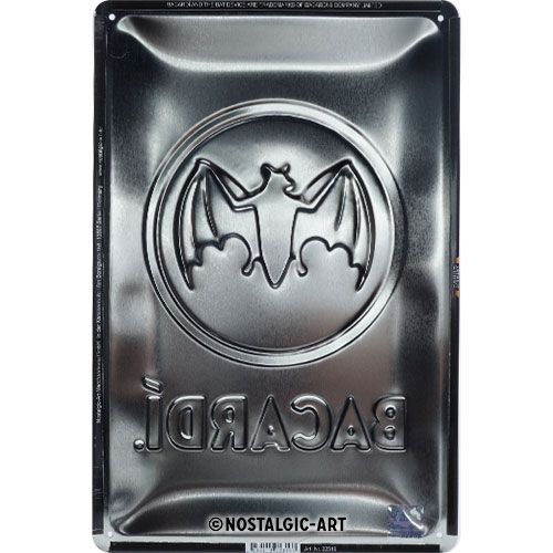 Bacardi Logo Metal Sign (Available in 2 Sizes)