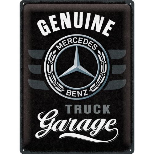 Genuine Mercedes Benz Truck Garage Metal Sign
