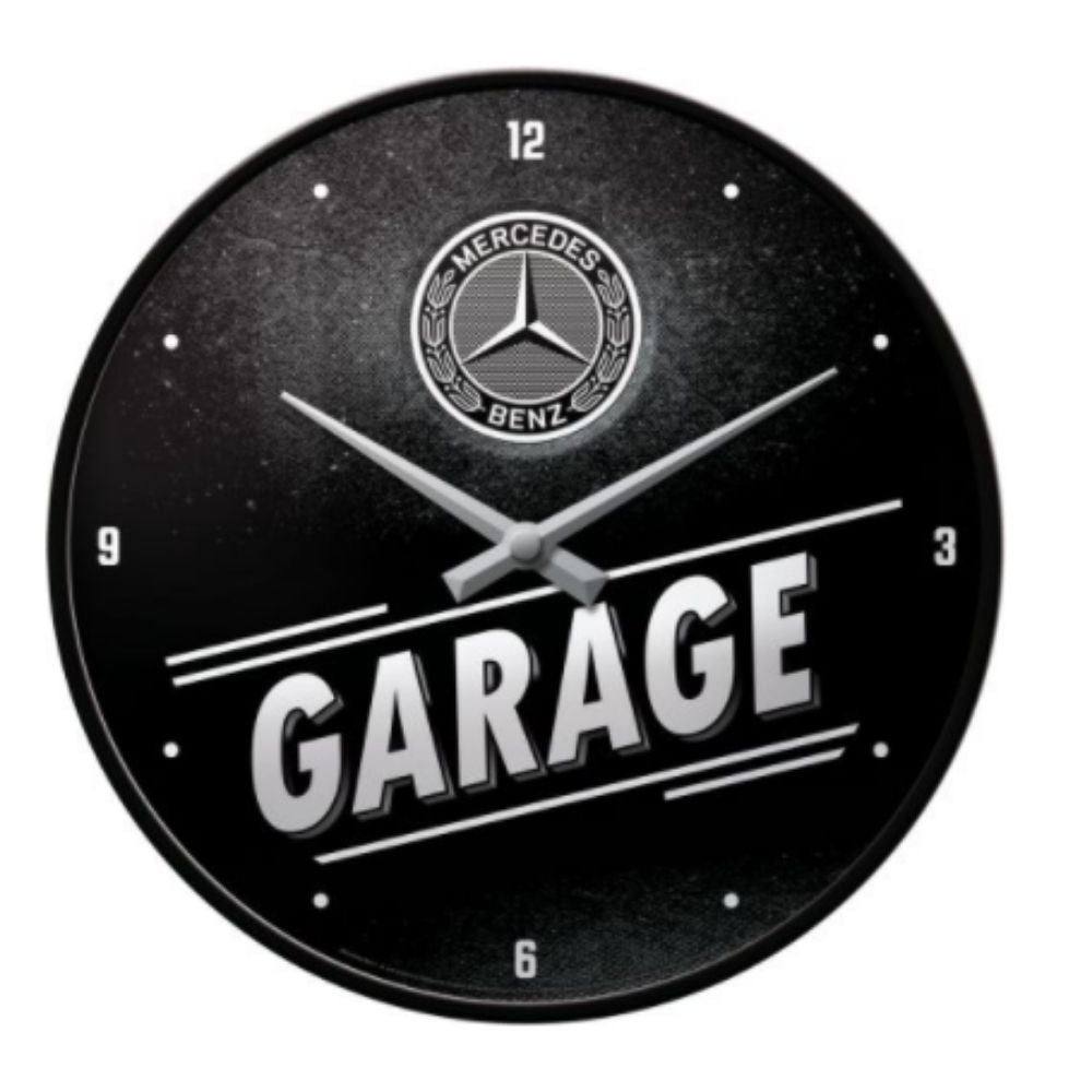 Mercedes Benz Garage Wall Clock