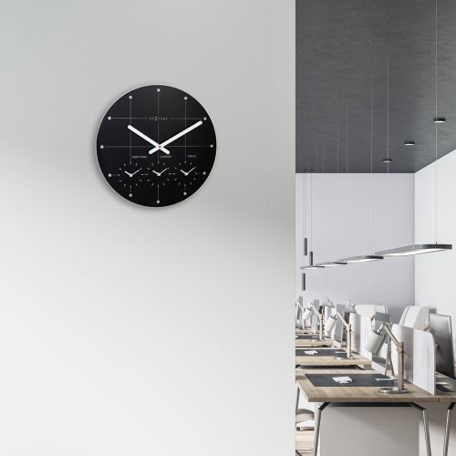 NeXtime Multi City Wall Clock 43cm (Available in 2 Colors)