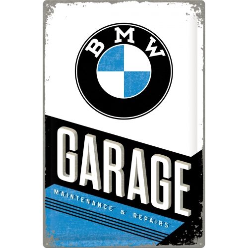 BMW Garage Metal Sign