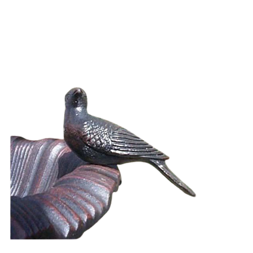 Cast Iron Lotus Bowl Bird Bath (Available in 2 Colors)
