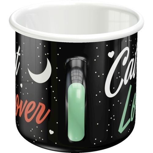 Cat Lover Enamel Coffee Mug