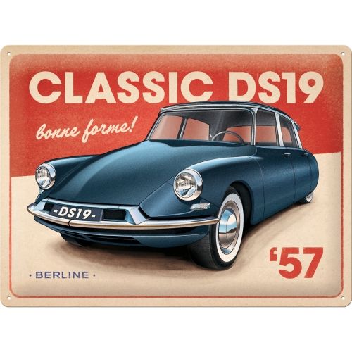 Classic Citroen DS19 Berline Metal Sign