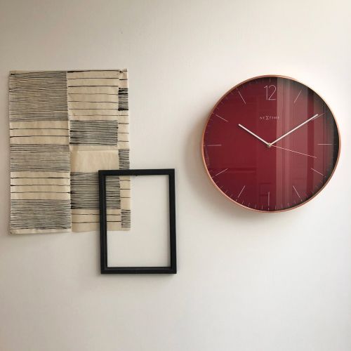 NeXtime Very Essential Copper Frame Wall Clock 40cm