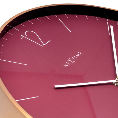 NeXtime Very Essential Copper Frame Wall Clock 40cm
