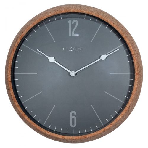 NeXtime Cork Wall Clock 30cm (Available in 2 Colors)