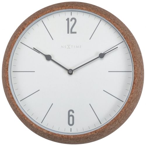 NeXtime Cork Wall Clock 30cm (Available in 2 Colors)