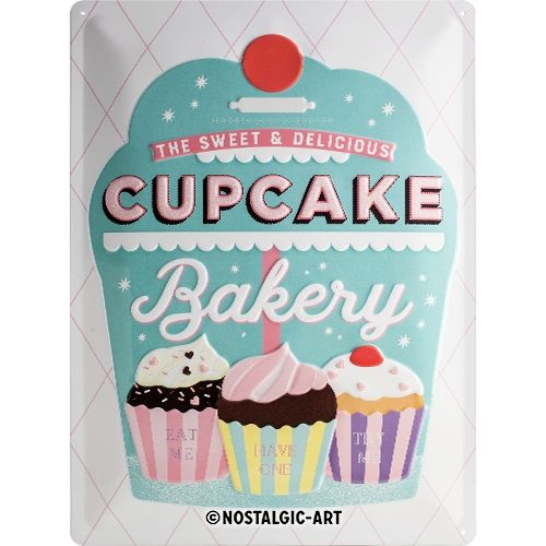 Cupcake Bakery Metal Sign