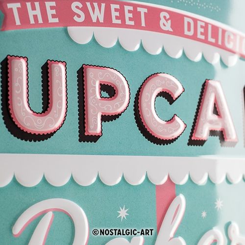 Cupcake Bakery Metal Sign