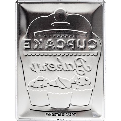 Cupcake Bakery Metal Sign