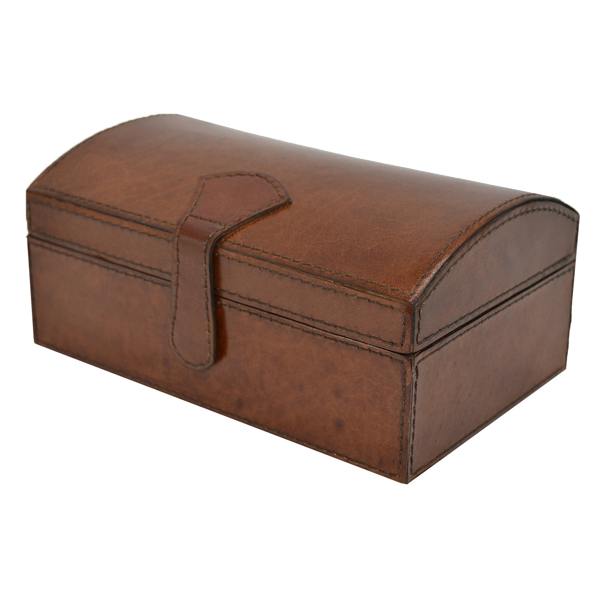Curve Top Leather Jewelry Box (Available In 2 Colors)