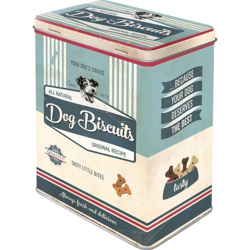 Dog Biscuits Storage Tin Box