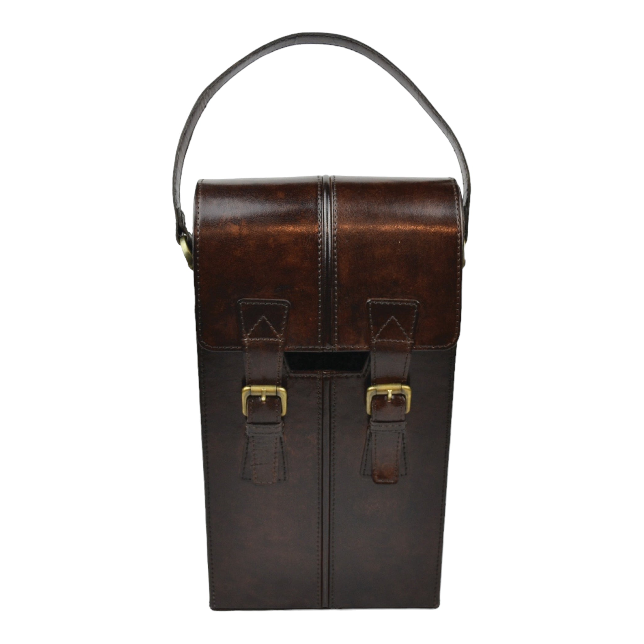 Double Wine Holder Leather Carry Case (3 Colors to Choose)
