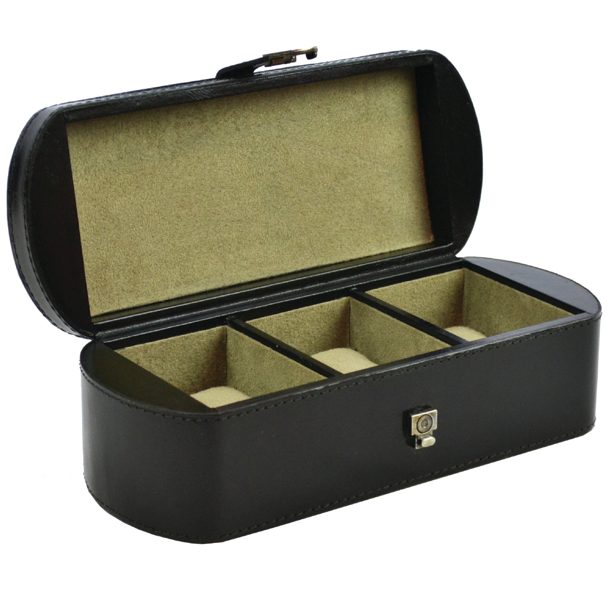 Elegant 3 Slot Leather Watch Holder (Available In 4 Colors)