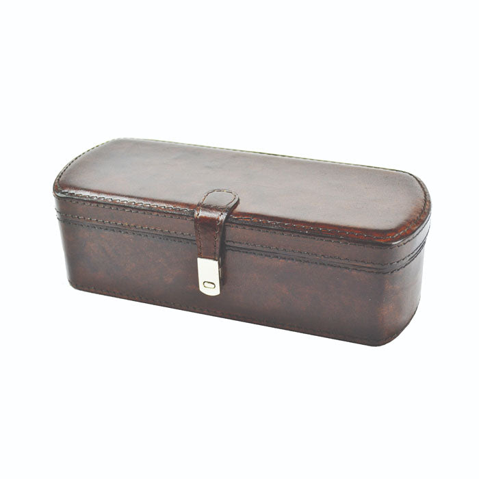 Elegant 3 Slot Leather Watch Holder (Available In 4 Colors)