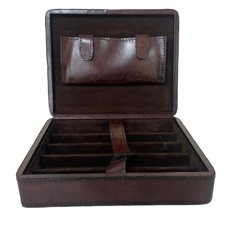 Elegant 5 Cigars Leather Box (Available in 2 Colors)