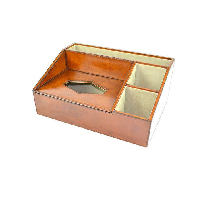 Elegant Leather Desk Organiser (2 Colors to Choose)