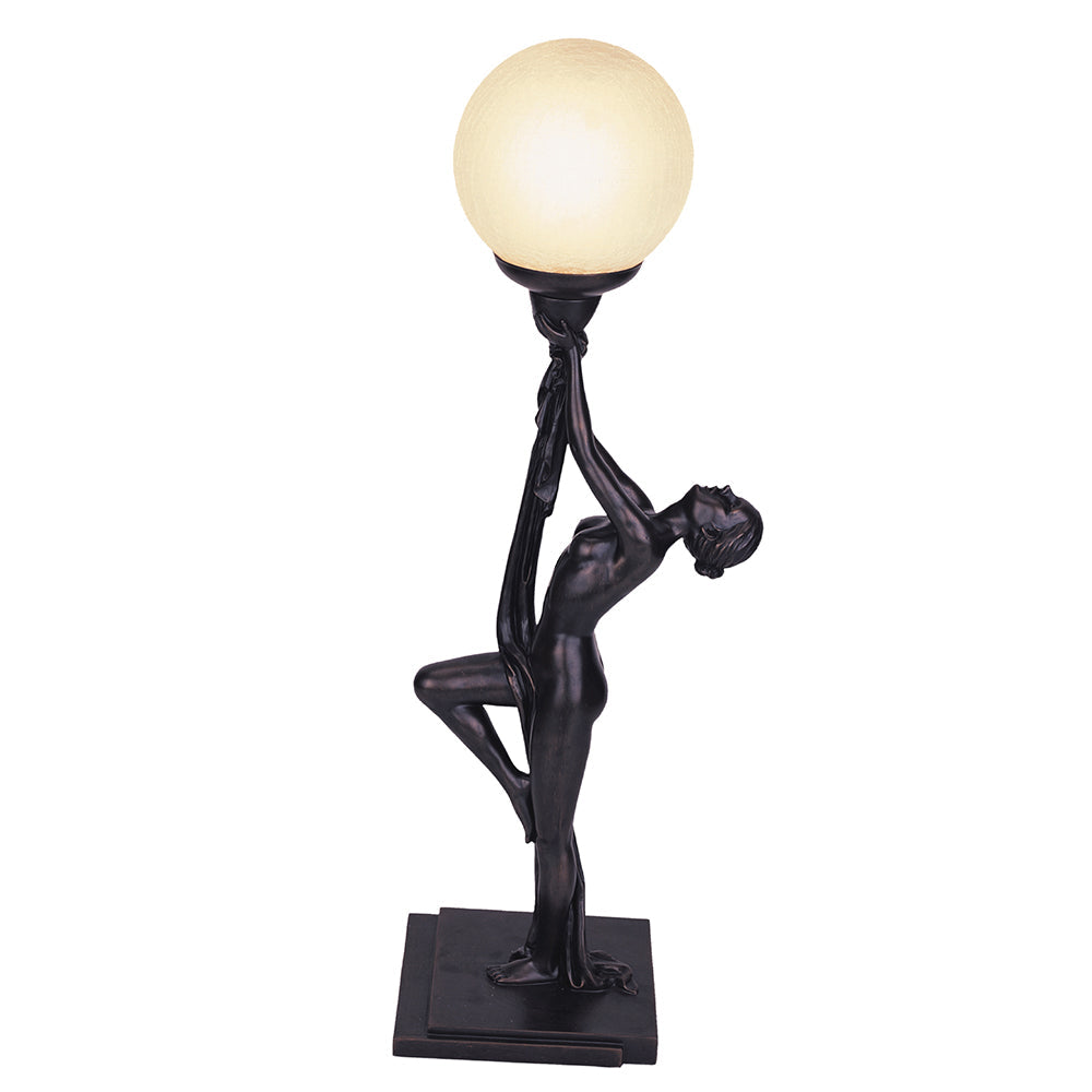 Elegant Pole Dancing Lady Table Lamp
