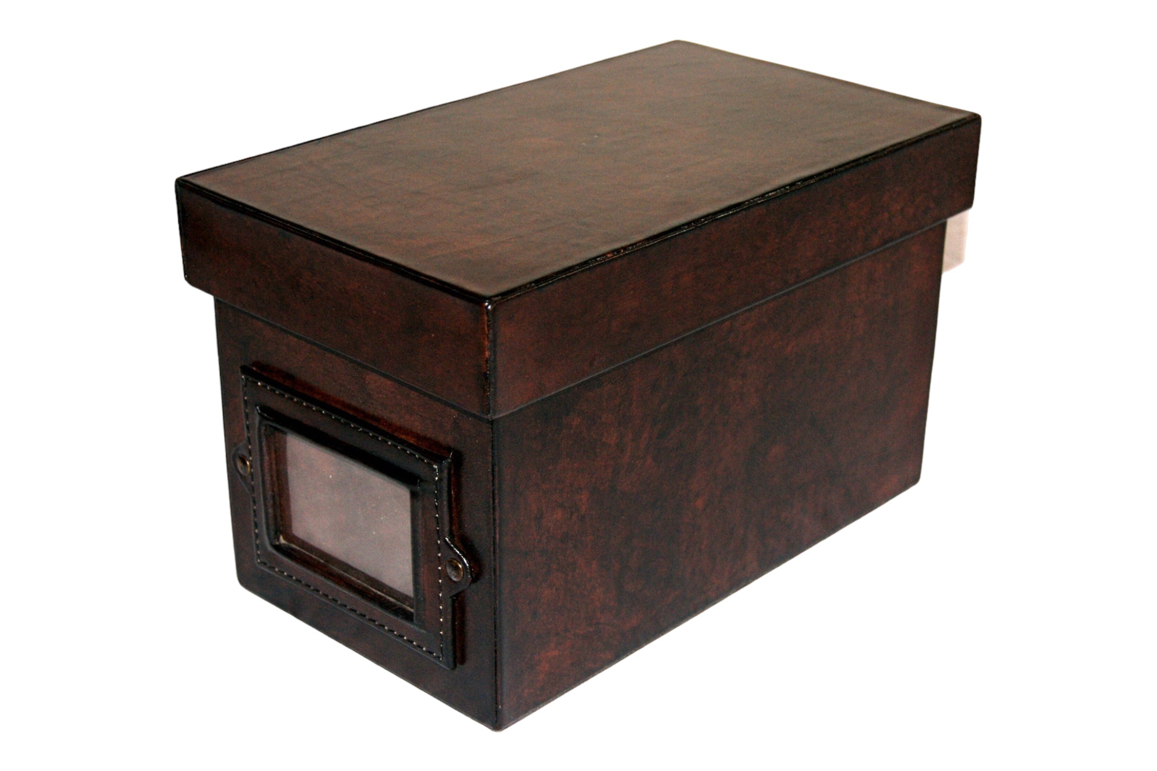 Elegant Rectangle Leather Document Box (Available in 2 Colors)