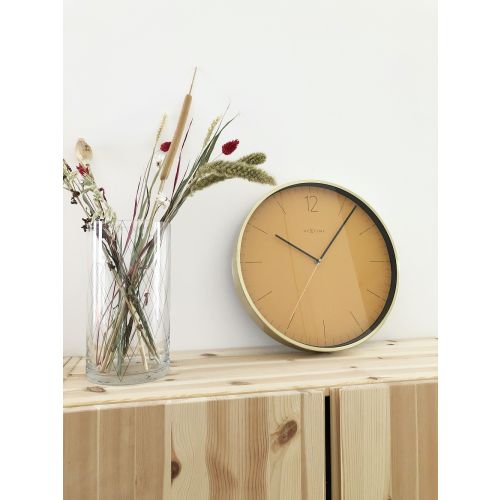 NeXtime Essential Gold Frame Wall Clock 34cms (Available in 3 Colors)