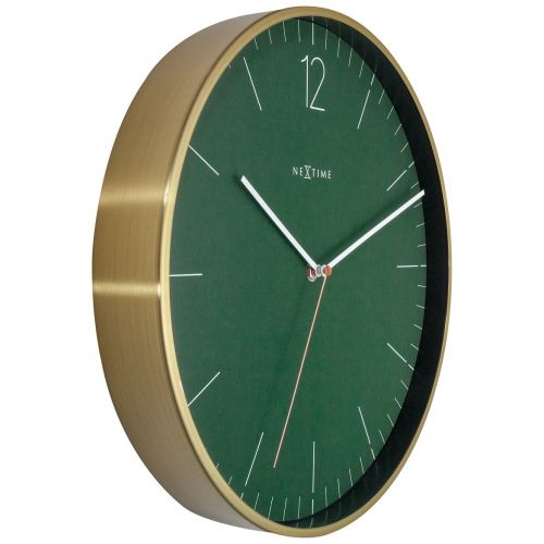 NeXtime Essential Gold Frame Wall Clock 34cms (Available in 3 Colors)