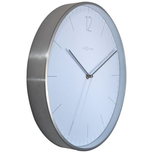 NeXtime Essential Silver Frame Wall Clock