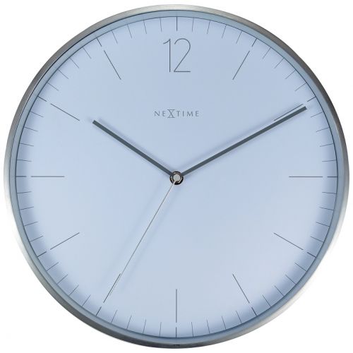 NeXtime Essential Silver Frame Wall Clock