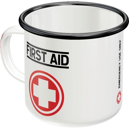 First Aid Enamel Coffee Mug