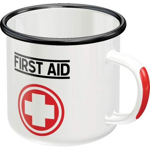 First Aid Enamel Coffee Mug