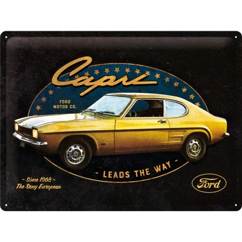 Ford Capri Leads The Way Metal Sign
