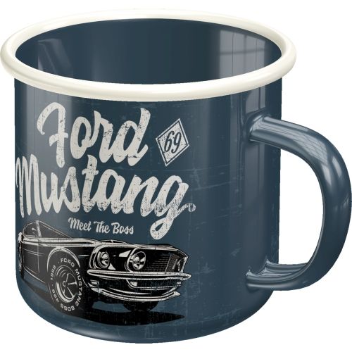 Ford Mustang The Boss Enamel Coffee Mug