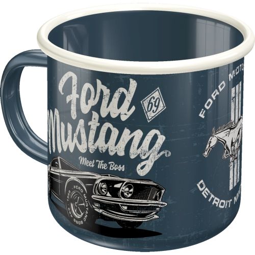 Ford Mustang The Boss Enamel Coffee Mug