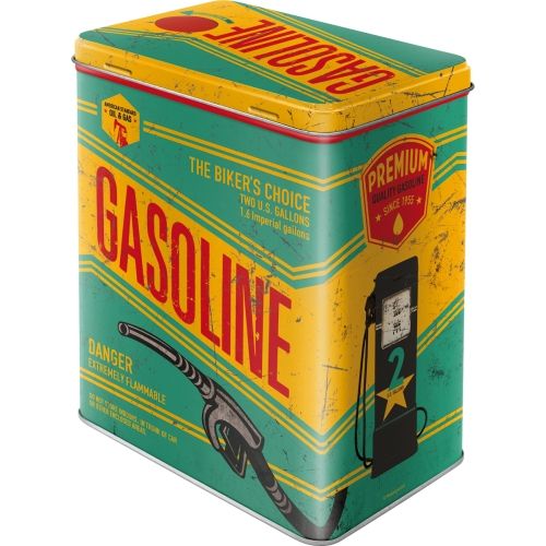 The Biker's Choice Gasoline Storage Tin Box