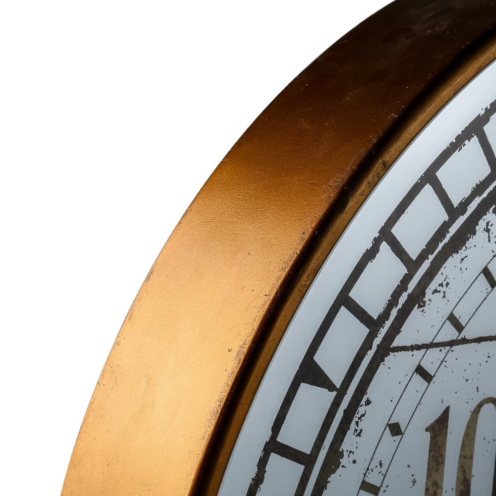 Golden Elegance 3D Mechanism Wall Clock