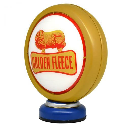 Golden Fleece Fuel Bowser Vintage Metal Mantel Sign