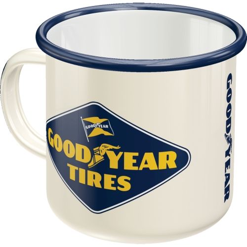 Goodyear Logo Enamel Coffee Mug
