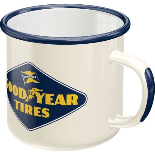 Goodyear Logo Enamel Coffee Mug