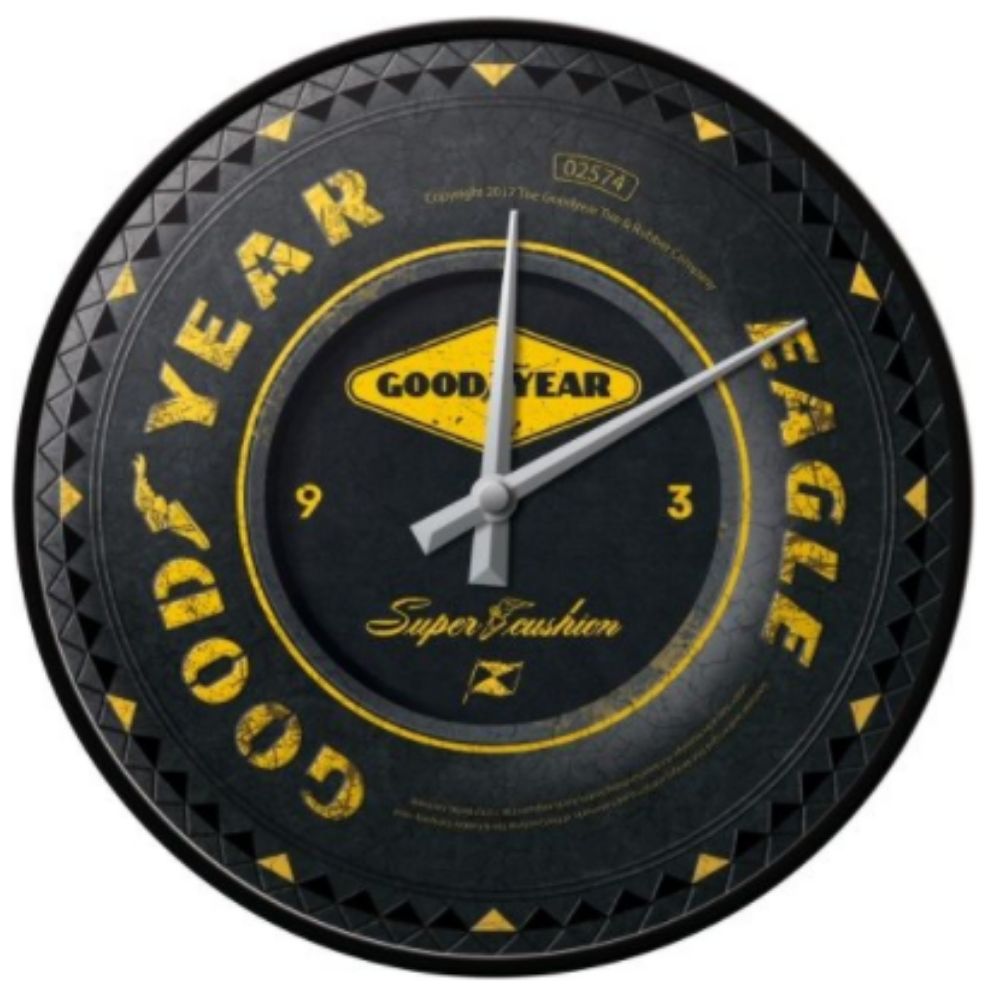 Goodyear Wheel Wall Clock