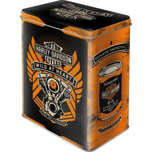 Harley Davidson Wild at Heart Storage Tin Box
