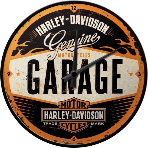 Harley-Davidson Garage Wall Clock