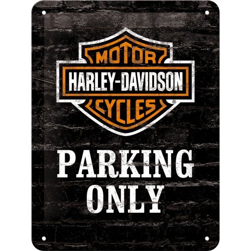 Harley Davidson Parking Only Metal Sign (Available in 4 sizes)