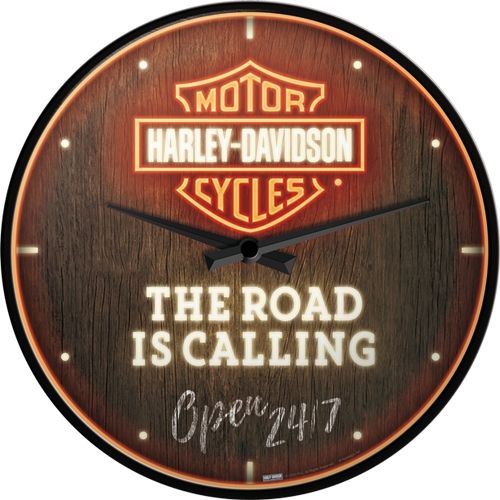 Harley Davidson The Road is Calling Wall Clock